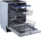 Etna VW742N - Inbouw Vaatwasser - 14 couverts - 6 programma's - 42 dB