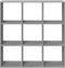 vidaXL - Kamerscherm - / - boekenkast - 102x29x103,5 - cm - hout - grijs - sonoma