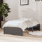 vidaXL - Bedframe - massief - hout - grijs - 75x190 - cm
