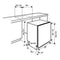 Inventum IVW6035AXL - Vaatwasser - 15 couverts - 9 programma's - 39 dB