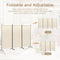 Angel Living Kamerscherm - Opvouwbaar - 3 Panelen - 243 x 170 cm - Beige