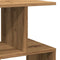 vidaXL - Nachtkastje - 50x30x51,5 - cm - bewerkt - hout - artisanaal - eikenkleur