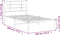 vidaXL - Bedframe - met - hoofdbord - metaal - wit - 100x190 - cm