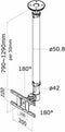 Neomounts FPMA-C100 - Plafondbeugel voor TV t/m 30