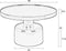 Zuiver Glam Salontafel Rond 60 cm Roze/ Goud