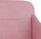 vidaXL - Bankje - 110x76x80 - cm - fluweel - roze