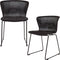 WOOOD Wings Tuinstoelen - Kunststof/Metaal - Zwart - Set van 2