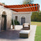 vidaXL - Luifel - vrijstaand - automatisch - 450x350 - cm - oranje - en - bruin