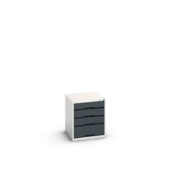Bott Verso+ - Schuifladenkast 4 lades - 75kg per lade - RAL 7035 Licht Grijs - RAL 7016 Antraciet Grijs