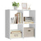 WOLTU SK053ws - Boekenkast - 4 open vakken - Wit licht eiken - 60 x 60 x 29 cm