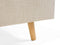 RENNES - Tweepersoonsbed - Beige - 160 x 200 cm - Polyester