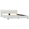 Bedframe kunstleer wit 160x200 cm