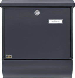 Burg Wächter 38215 SET VARIO 86720 ANT (EC) Brievenbus Staal Antraciet Sleutelslot
