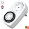 Commel Classic Opbouw Tijdschakelklok - IP20 - Wit - 70x70x110mm (LxBxH))