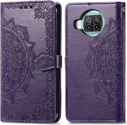 iMoshion Hoesje Geschikt voor Xiaomi Mi 10T Lite Hoesje Met Pasjeshouder - iMoshion Mandala Bookcase - Paars