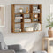 vidaXL - Wandschap - 90x16x78 - cm - bewerkt - hout - oud - houtkleurig