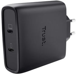 Trust Maxo GaN-oplader 100W - 2x USB-C - Zwart