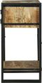 vidaXL - Telefoonstandaard - 40x40x80 - cm - Massief - Ruw - Houten - Mango
