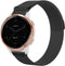 iMoshion Milanees magnetisch 18 mm bandje - Geschikt voor Garmin Vivoactive 4s / 3s – Garmin Venu 2s – Garmin Vivomove 3s – Fossil Gen 6 / 5e - Zwart