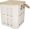 JENS Living opbergbox Daan - Metalen opbergbox poef - 70kg belastbaar - 30 x 30 x 34,5 cm - Grijs