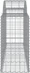 vidaXL - Schanskorven - 11 - st - gewelfd - 200x50x80/100 - cm - ijzer