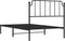 vidaXL - Bedframe - met - hoofdbord - metaal - zwart - 107x203 - cm