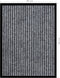 vidaXL - Deurmat - 40x60 - cm - gestreept - grijs