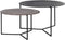 D - Light & Living - Salontafel SOCOS - Ø75x46.5cm - Brons - Set van 2