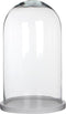 Mica Decorations Hella Glazen Stolp - H38 x Ø23 cm - Transparant, Wit