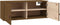 vidaXL - Wandkast - 80x30x30 - cm - massief - grenenhout - honingbruin