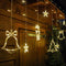 Giftmas Lichtgordijn - 120 LED Hangdecoratie - 8 Lichtstanden - Warm Wit