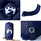 vidaXL - Kampeermatras - met - kussen - opblaasbaar - 1-persoons - marineblauw