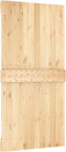 vidaXL - Schuifdeur - met - beslag - 100x210 - cm - massief - grenenhout