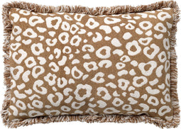 Dutch Decor LILO - Kussenhoes 40x60 cm - 100% katoen - panterprint - Tobacco Brown - bruin - met rits