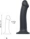Strap-On-Me Semi-Realistische Dildo met zuignap - zwart - maat L