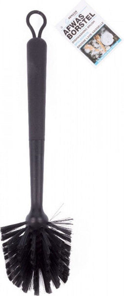 HS Home- afwasborstel- zwart- Design borstel- ovaal