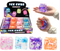 Slow Rise Glitter Kubus - 6 cm - Zacht - Display