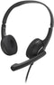 Hama HS-P150 V2 - PC-Office-headset - Flexibele microfoonarm - Zwart