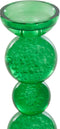 Kaarsenhouder Ø9,5x34 cm ITINGA glas bubbel groen
