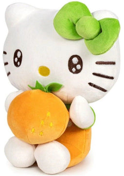 Hello Kitty Sinaasappel Pluche Knuffel 20 cm - Hello Kitty Plush Toy - Speelgoed Knuffels voor Kinderen Jongens Meisjes - Kuromi Keroppi Melody