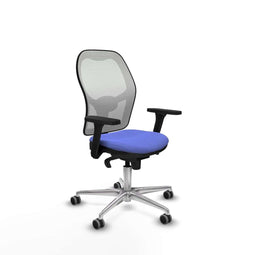 Piqueras y Crespo 3D086G0 - Bureaustoel - Verstelbare hoogte met armleuning - Licht Blauw