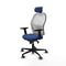 Piqueras y Crespo 2D036G2 - Bureaustoel - Verstelbare hoofdsteun en hoogte - Marineblauw