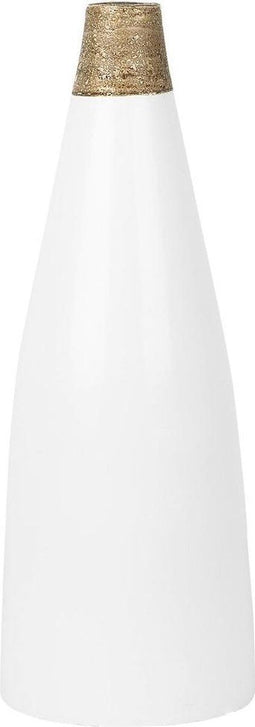 Beliani EMONA - Decoratieve vaas - Wit - Terracotta