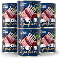 JOHN DOG Berry Adult Lamb with blackberries - Nat hondenvoer - 6 x 800 g