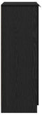 vidaXL - Schoenenkast - Zwart - Eiken - 59x35x100 - cm - Hout