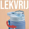 Hup Motivatie Drinkfles - Waterfles 1 Liter - Tijdmarkering en Drinktuit - Blauw/Oranje