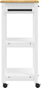 vidaXL - Keukentrolley - MONZA - 60x40x90 - cm - massief - grenenhout