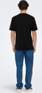 Only & Sons T-shirt Onslevi Life Reg Text Ss Tee Noos 22028147 Black Mannen Maat - M