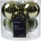 Kerstbal glas d8 cm rosemarijn 6st
