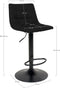 House Nordic Middelfart - Barkruk - Microleder lichtbruin - Zwart (Set van 2)